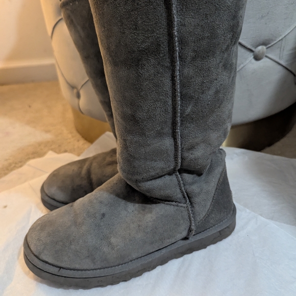 UGG Gray Suede Boots - Picture 3 of 7